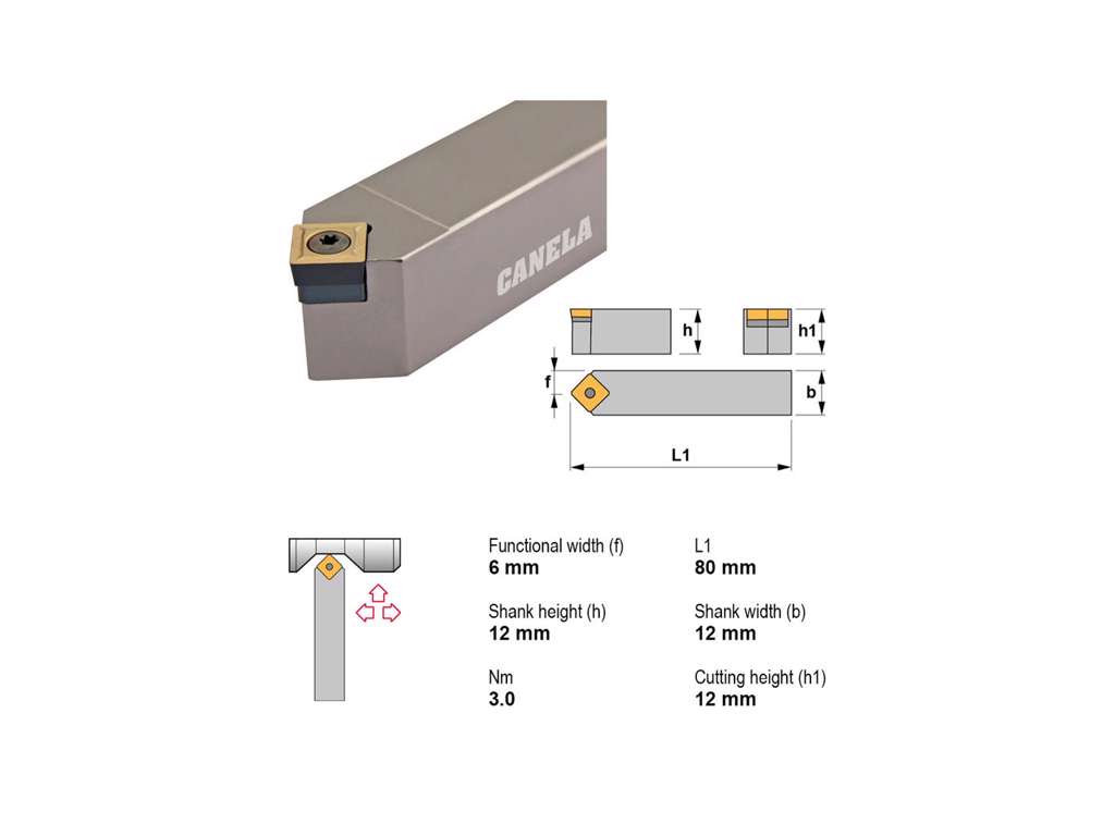 CANELA STÅLHOLDER SSDCN1212F09