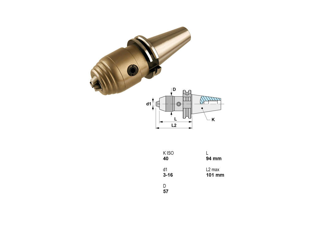 CANELA CNC BOREPATRON 16MM - ISO 40