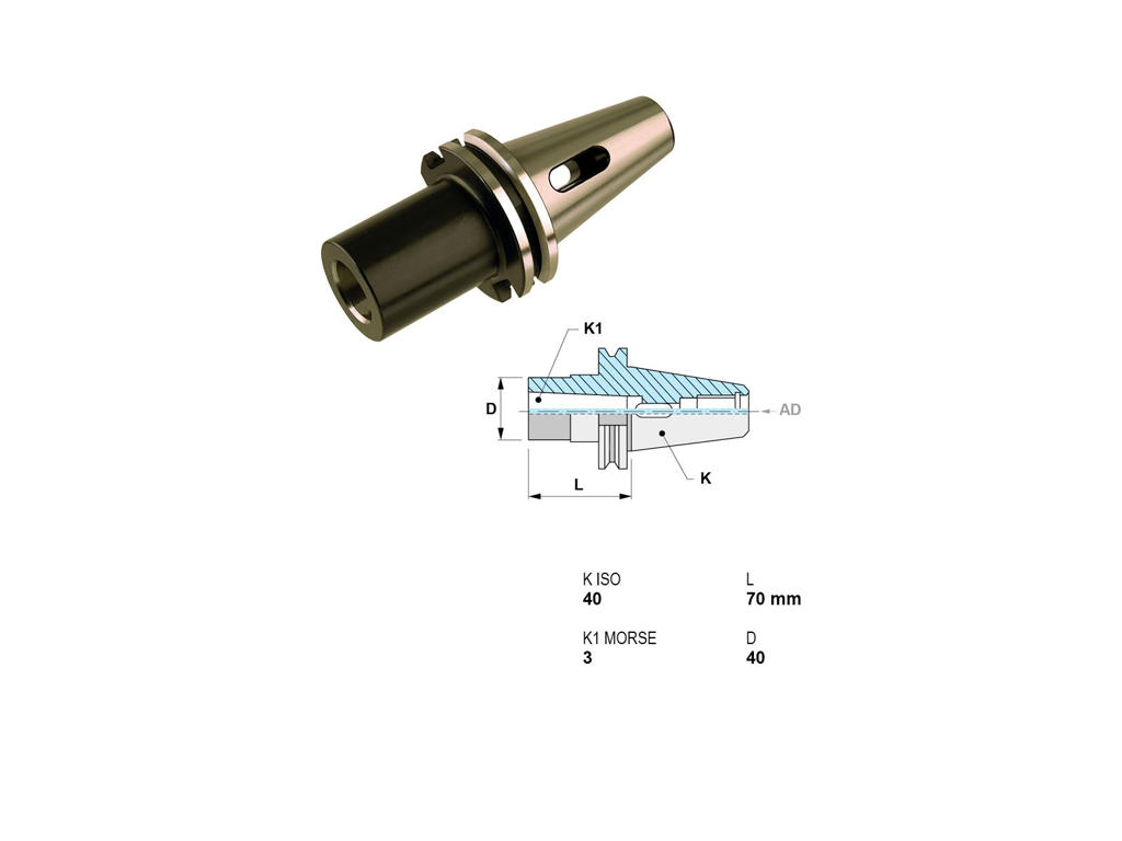CANELA OVERGANG ISO 40 - MK3 M. HUL TIL KILE