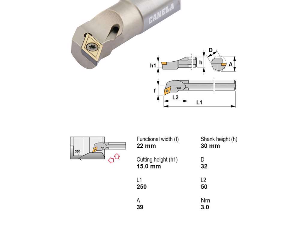 CANELA UDBORESTÅL A32S-SDUCR11