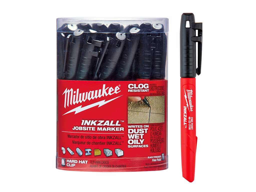 TUSCHPEN INKZALL SORT MILWAUKEE 36 STK/PK