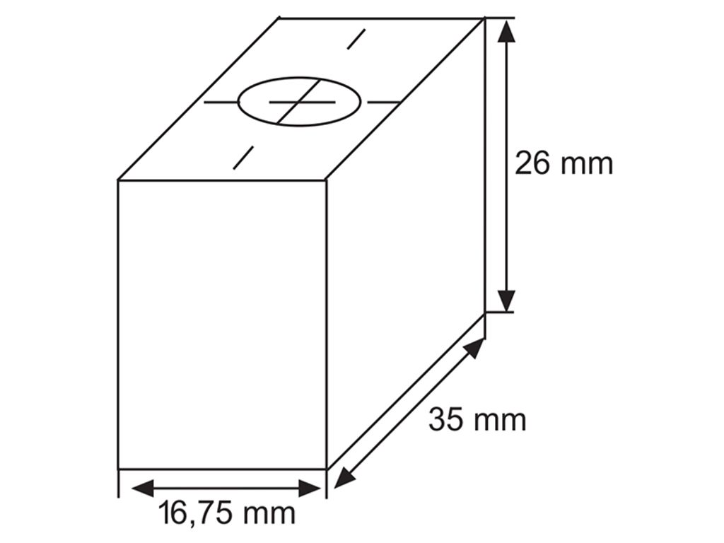 RENGØRINGSSTEMPEL 1026 AG - 90GR U/HÅNDTAG BYMAT