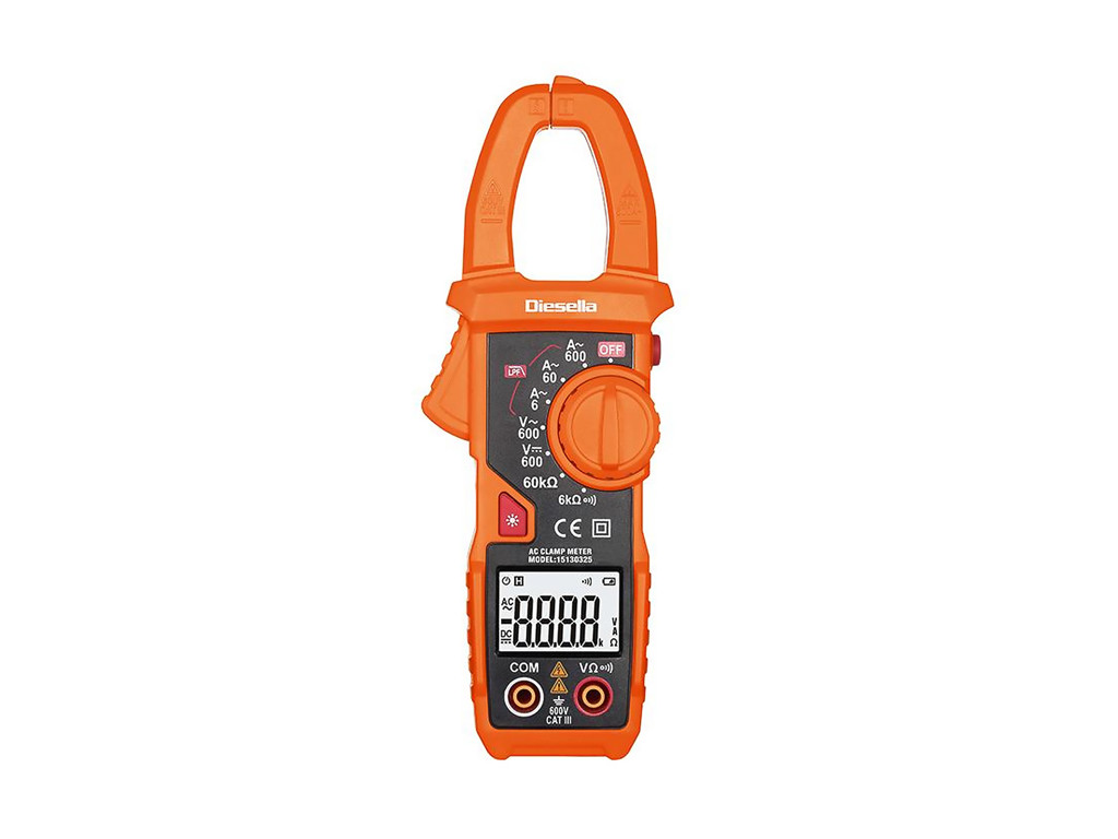 DIGITAL TANGAMPEREMETER AC/DC 10MA~600A