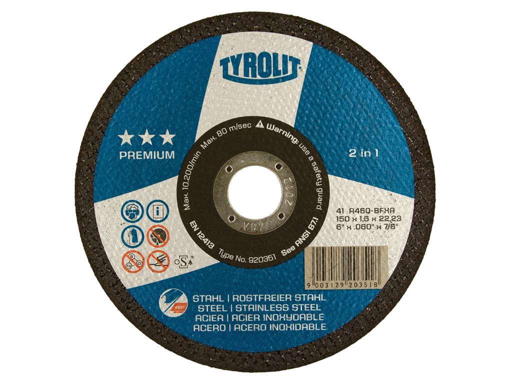SKÆRESKIVE 150 X 1.6 MM STÅL/INOX PREMIUM