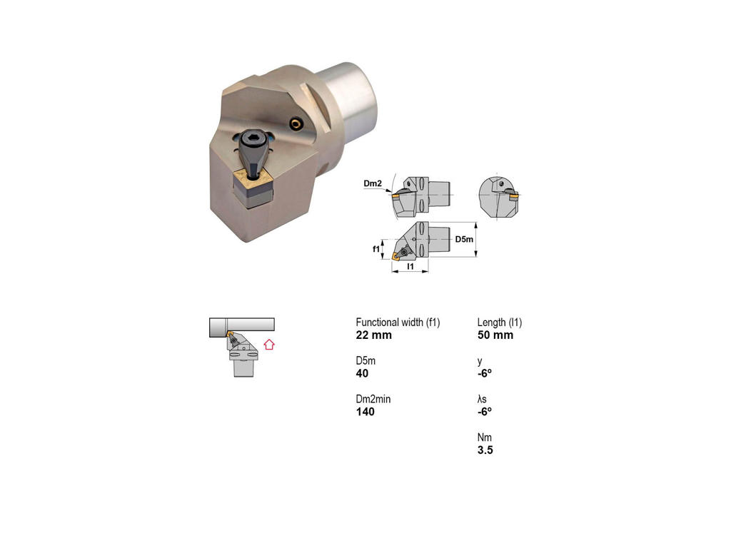 CANELA STÅLHOLDER PSC40-DSRNR22050-12
