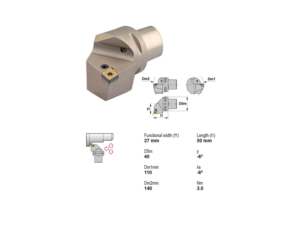CANELA STÅLHOLDER PSC40-PCLNR27050-12