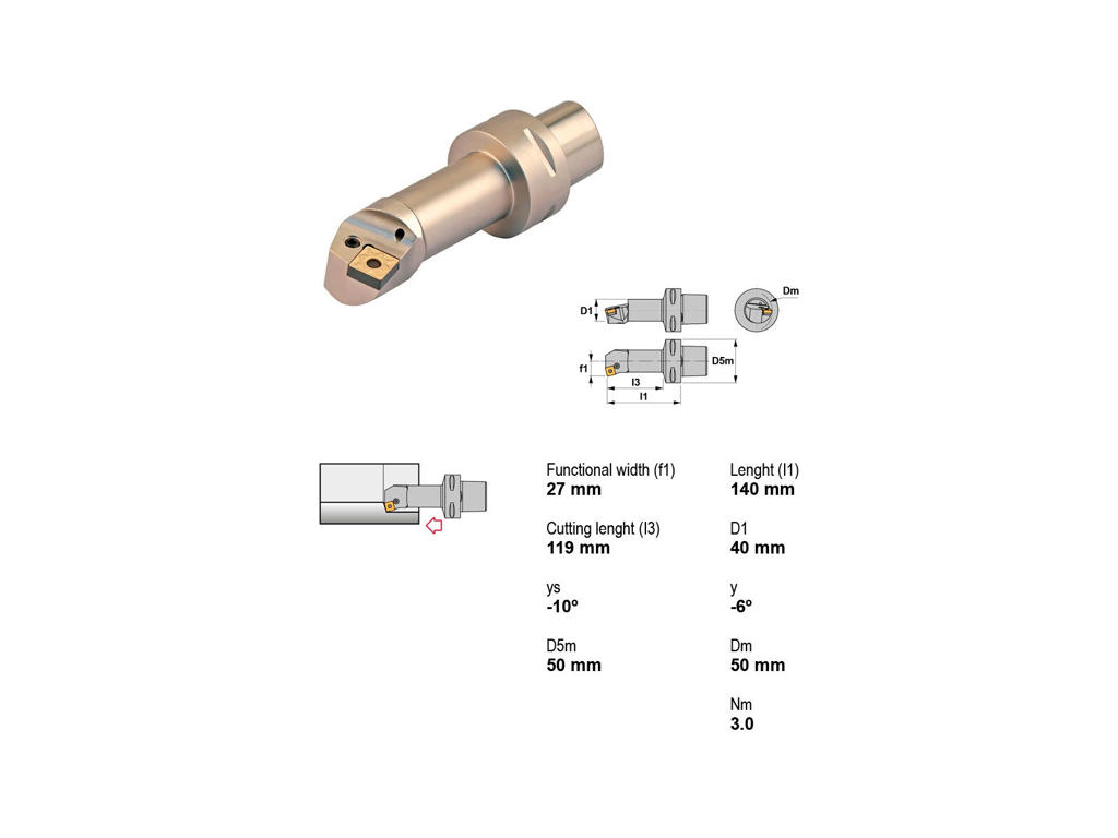 CANELA UDBORESTÅL PSC50-PSKNR27140-12