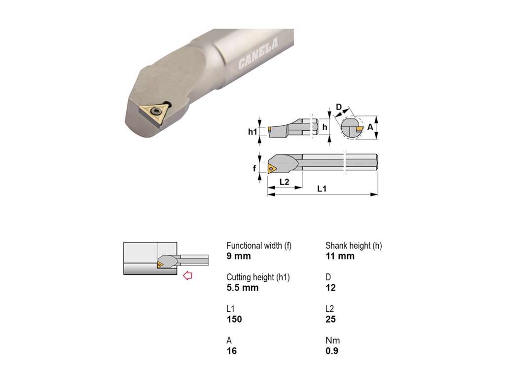 CANELA UDBORESTÅL S12M-STFCR11