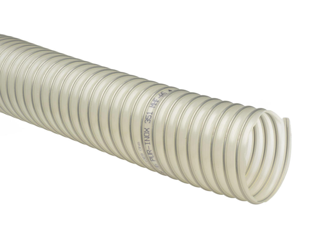 PEM - PUR-SLANGE M/STÅLSPIRAL Ø 150 MM