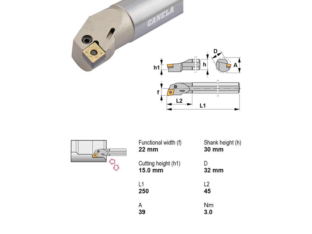 CANELA UDBORESTÅL A32S-PCLNR12