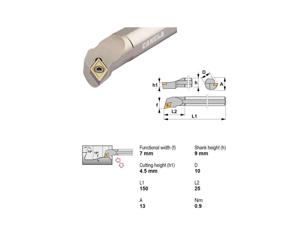 CANELA UDBORESTÅL S10M-SDQCR07