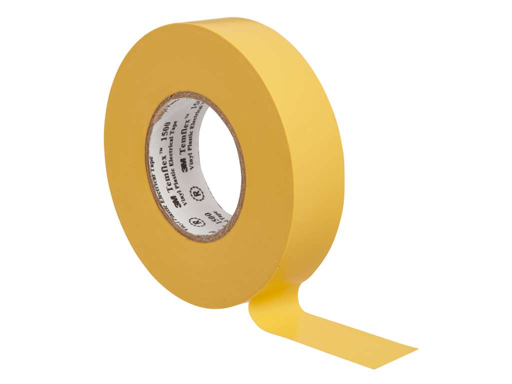 ISOLERBÅND 19 MM TEMFLEX GUL - 3M