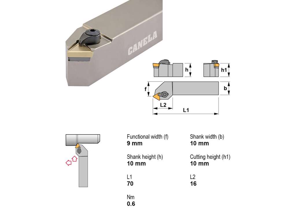 CANELA STÅLHOLDER CTTPR1010E11