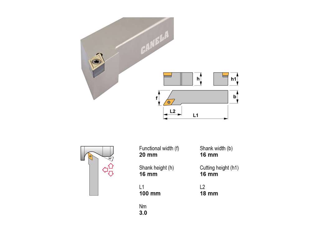 CANELA STÅLHOLDER SDJCR1616H11