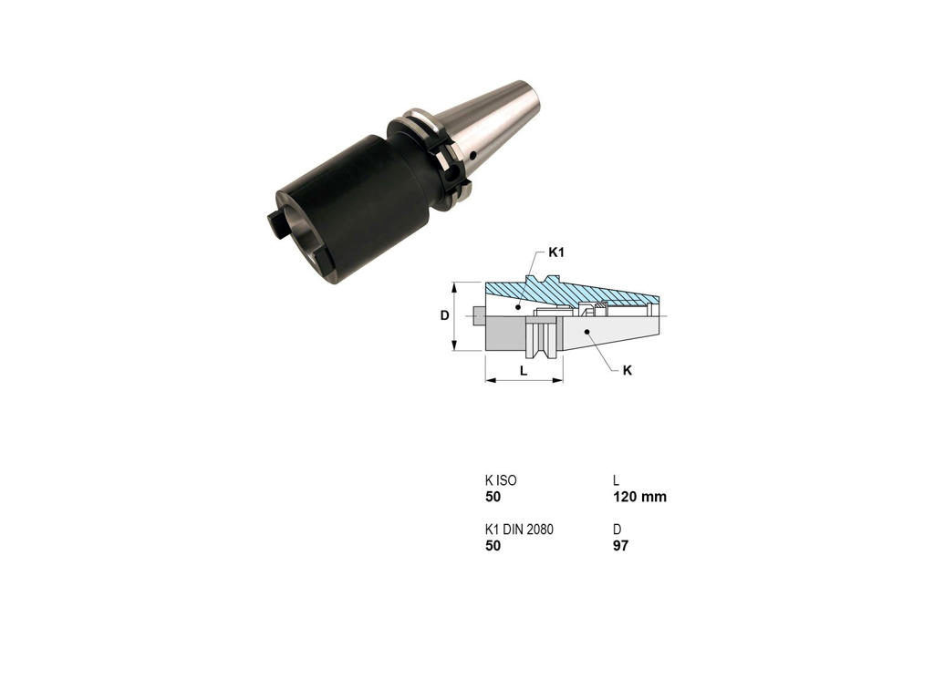 CANELA ADAPTOR ISO 50  (DIN 2080) - ISO 50 (DIN 69871-A)