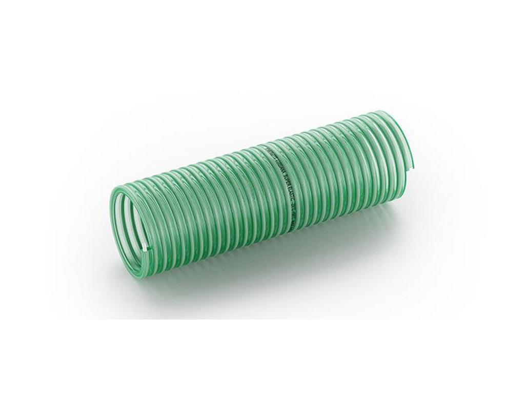 SUGE TRYKSLANGE GRØN TRANSPERANT PVC