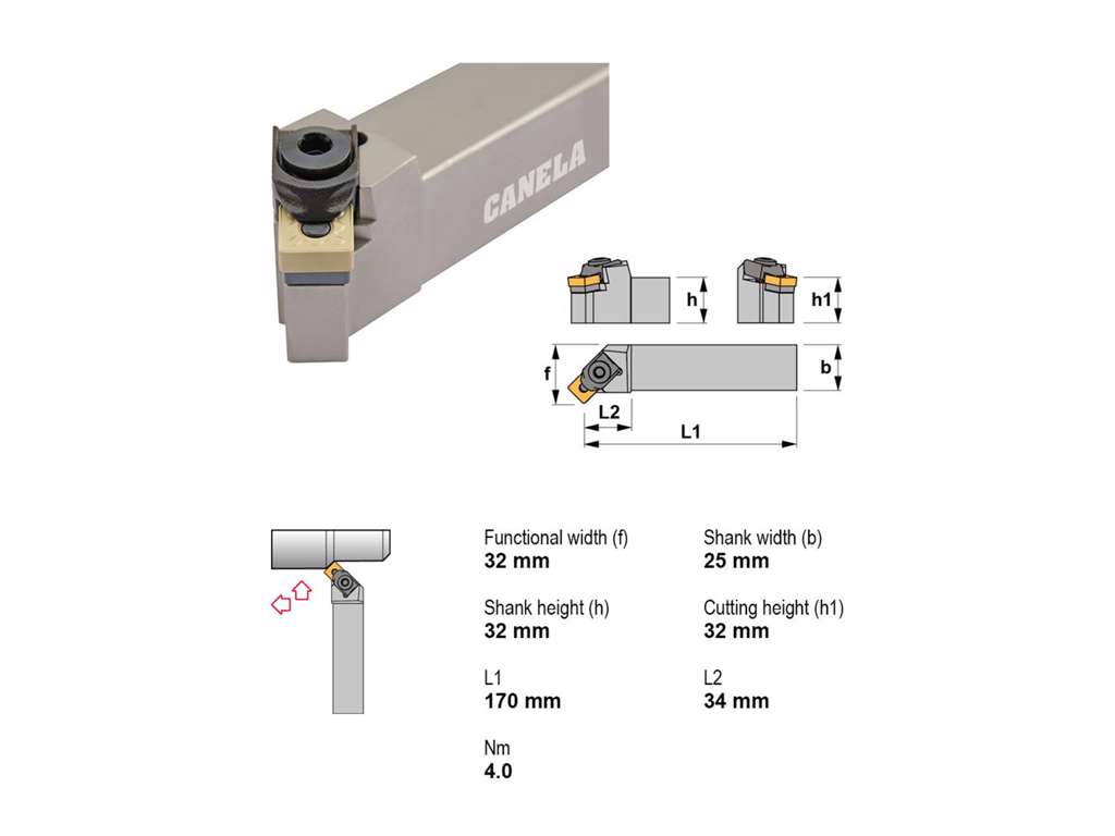 CANELA STÅLHOLDER MSSNR3225P12