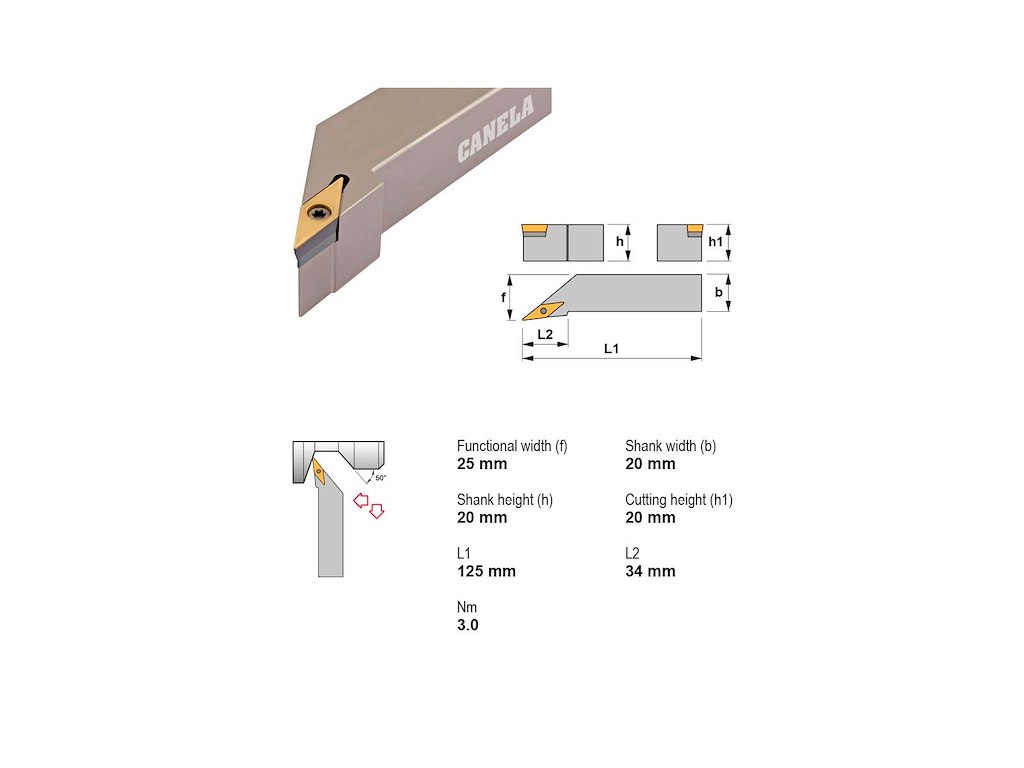 CANELA STÅLHOLDER SVJCR2020K16