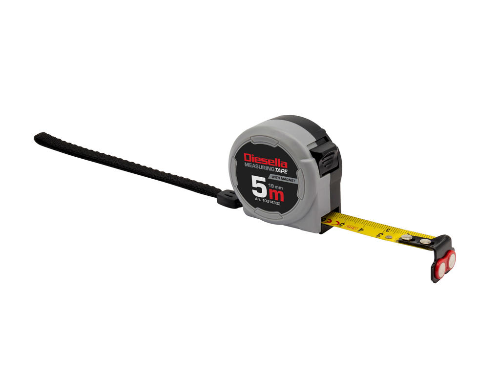 MÅLEBÅND 5.0 MTR. B=16MM ASSIST DISELLA
