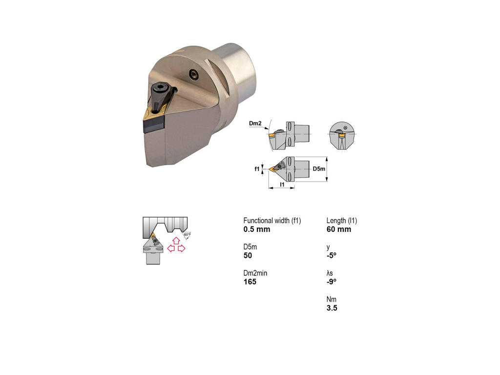 CANELA STÅLHOLDER PSC50-DDNNN00060-15