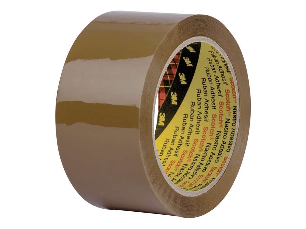 BRUN INDPAKNINGSTAPE 50 MM X 66 MTR. - 3M