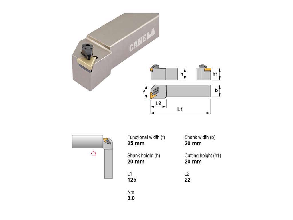 CANELA STÅLHOLDER CTFPR2020K16