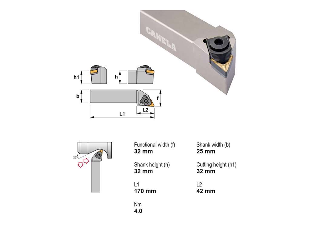 CANELA STÅLHOLDER MTJNL3225P22
