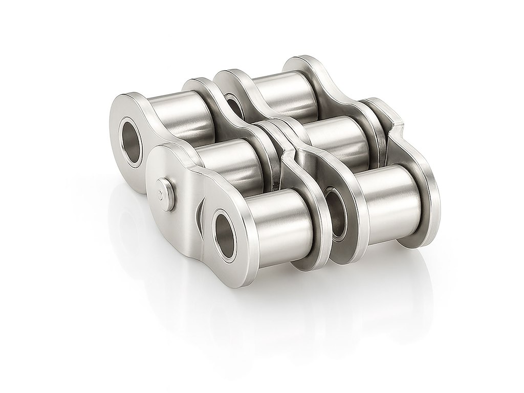 1/2" RUSTFRI DOBBELTFORKRØBBET SAMLELED 08B2 - DUPLEX