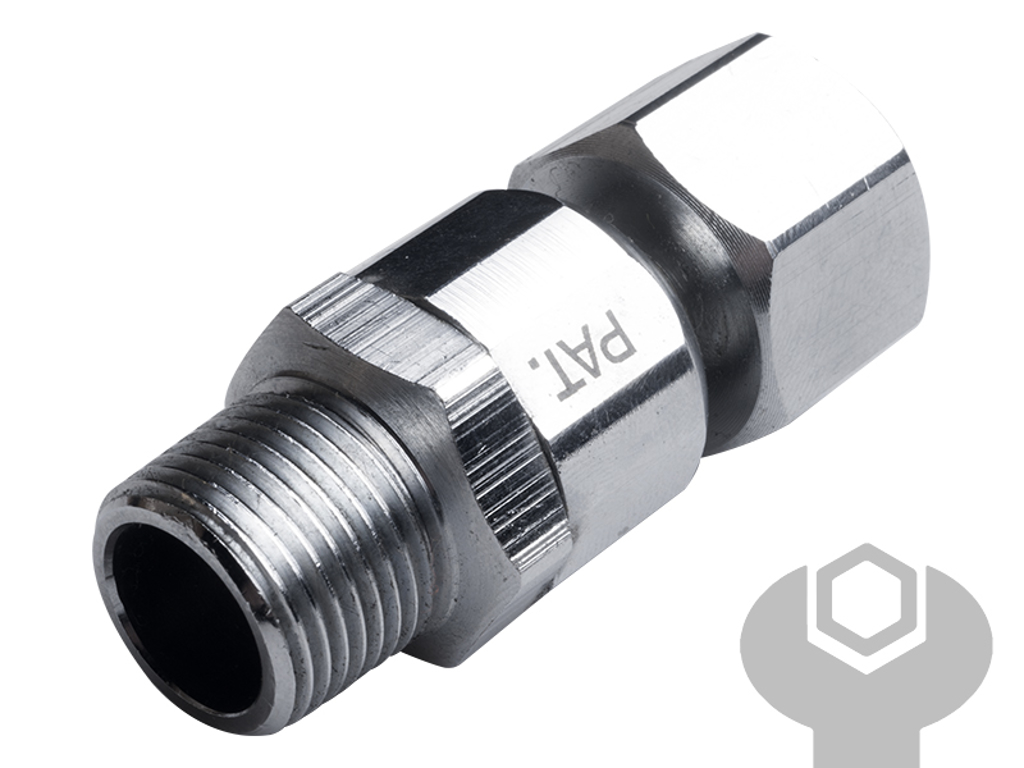 DREJELED 3/8" UDV. RG - 3/8 INDV. RG. FORNIKLET