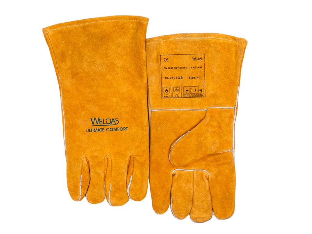 SVEJSEHANDSKE WELDAS GOLDEN BROWN - STR.09 (L)