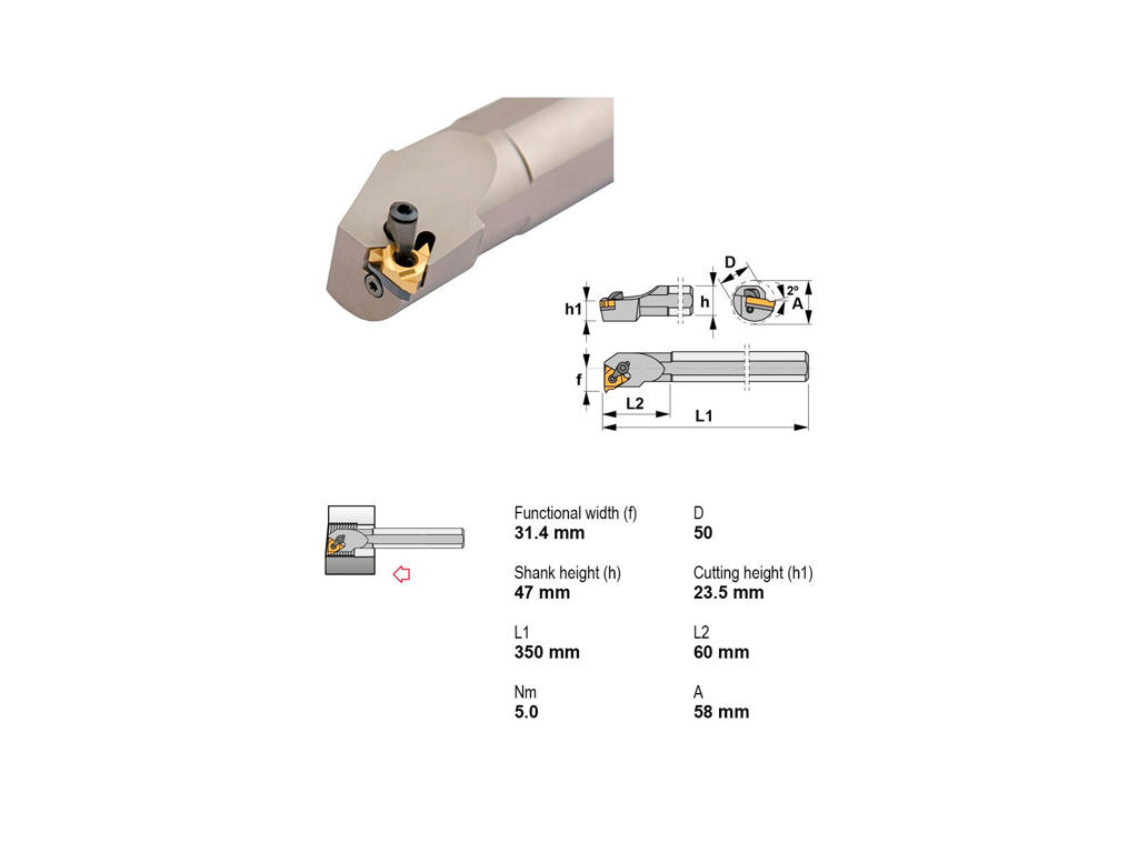 CANELA GEVINDUDBORESTÅL S50U-CTXNR27