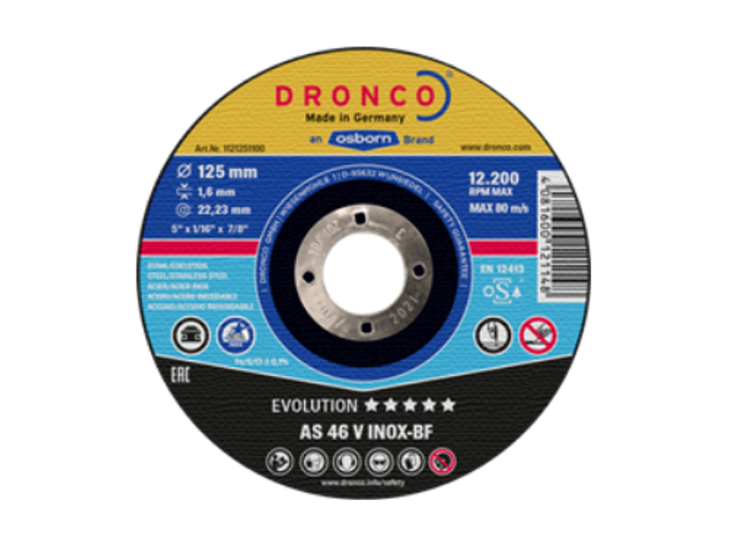 SKÆRESKIVE 125 X 1.6 MM AS46V EVOLUTION DRONCO