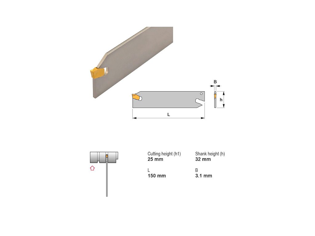 CANELA STIKBLAD XLCFN3202M03