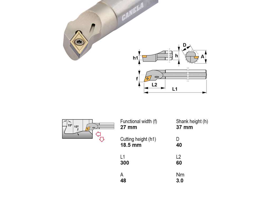 CANELA UDBORESTÅL A40T-SDQCR11