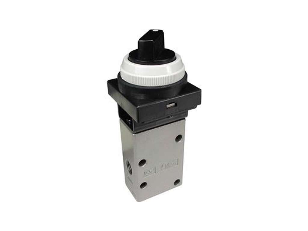 SMC VENTIL MEKANISK 5/2 - 1/4" DREJEKNAP SORT