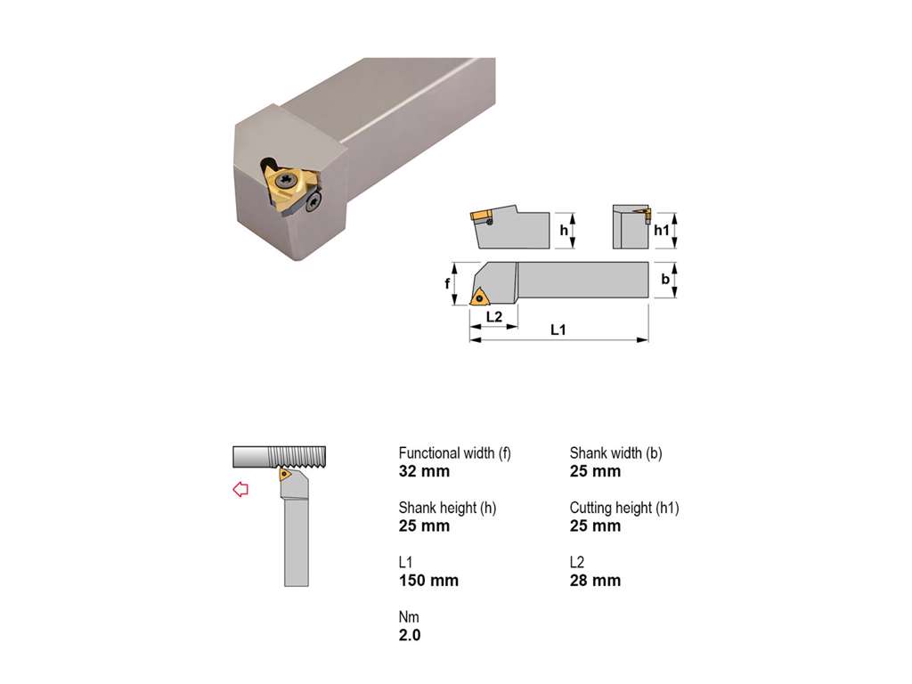 CANELA STÅLHOLDER STXNR2525M16