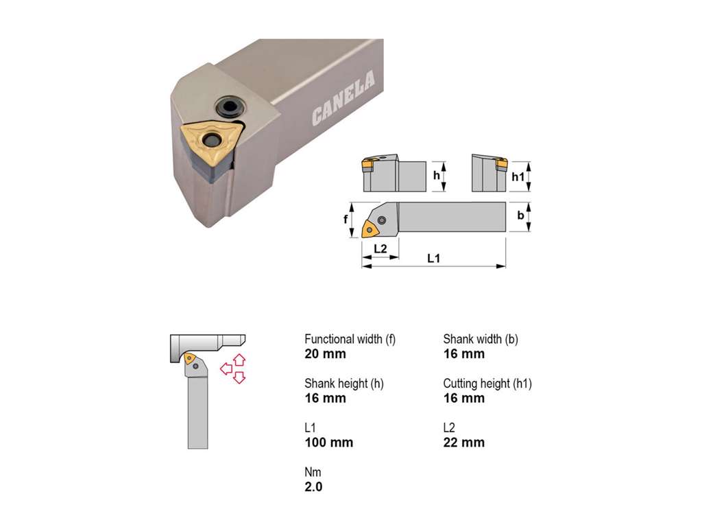 CANELA STÅLHOLDER PWLNR1616H06