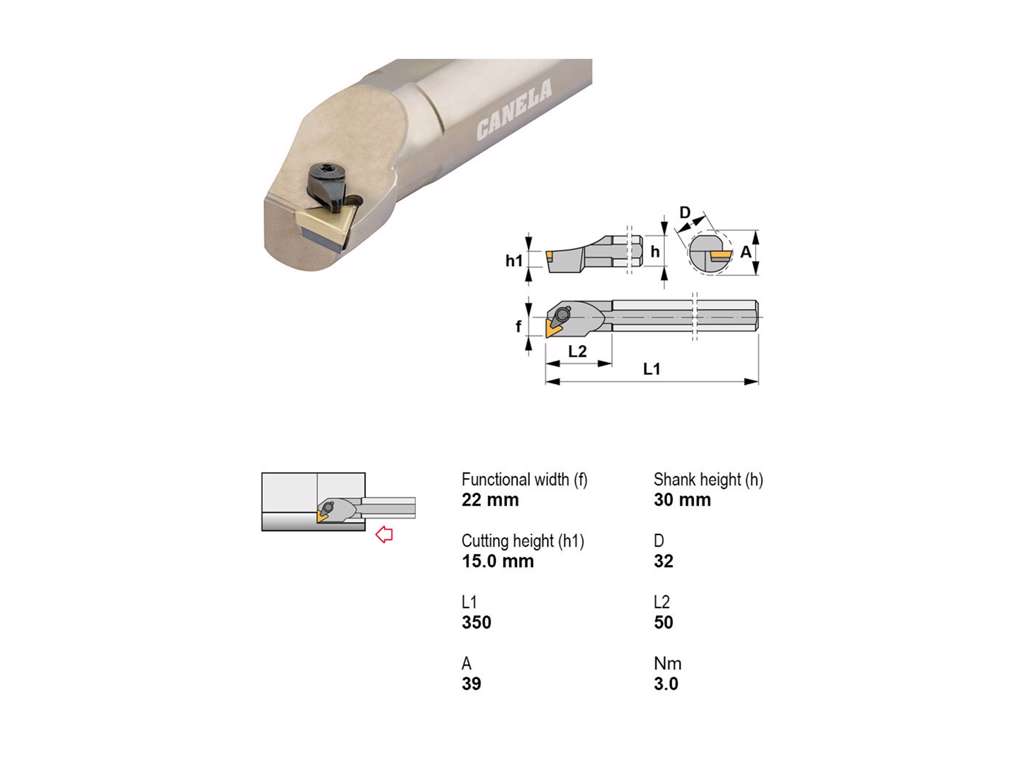 CANELA UDBORESTÅL S32U-CTFPR 16