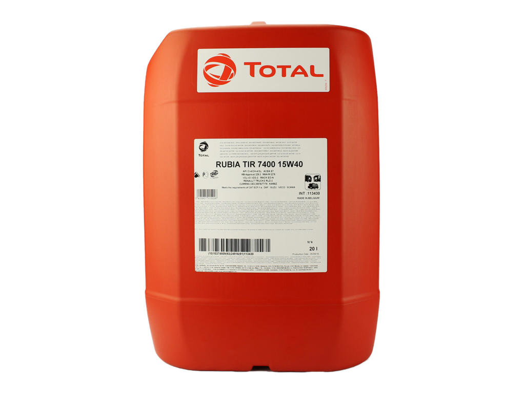 MOTOROLIE RUBIA TIR 7400 15W-40 - 20 LTR. TOTAL
