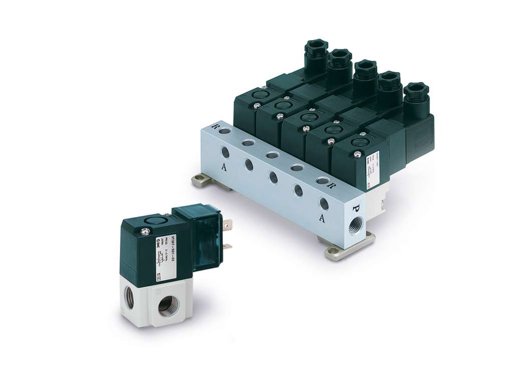 SMC MAGNETVENTIL 3 PORTS - 24V DC 1/8