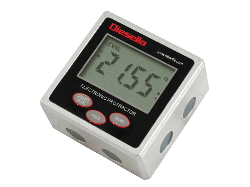 VINKELMÅLER DIGITAL IP54 +- 180GR. M/MAGNET DIESEL