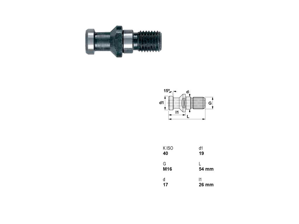 CANELA ANTRÆKSBOLT 91104 - DIN 69872-A