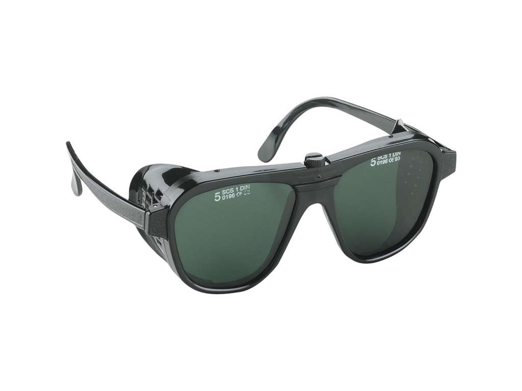 SIKKERHEDSBRILLE GRØN DIN 5 SACIT