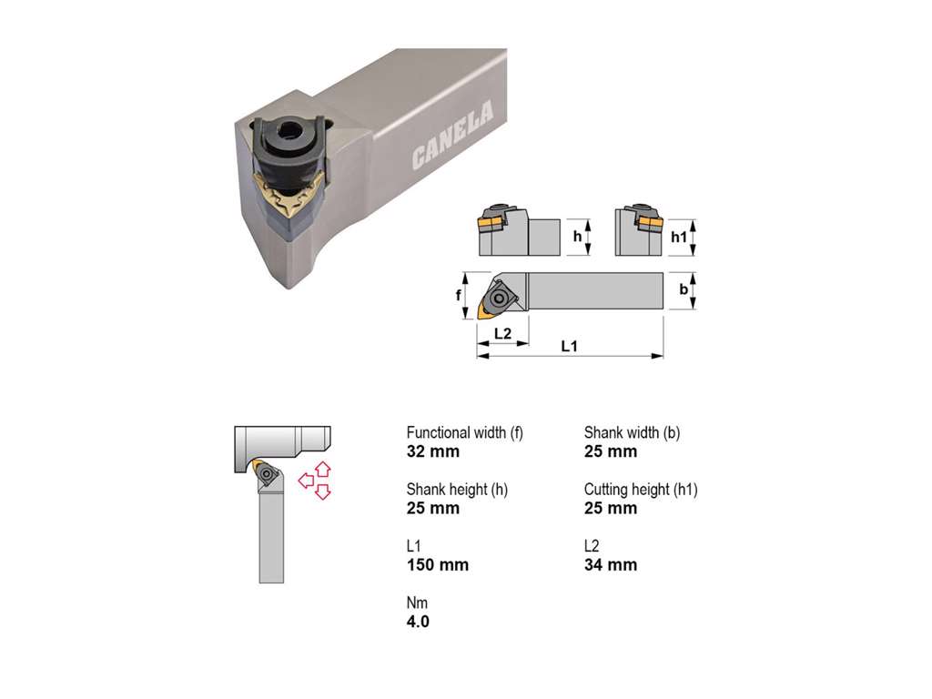 CANELA STÅLHOLDER MWLNR2525M08