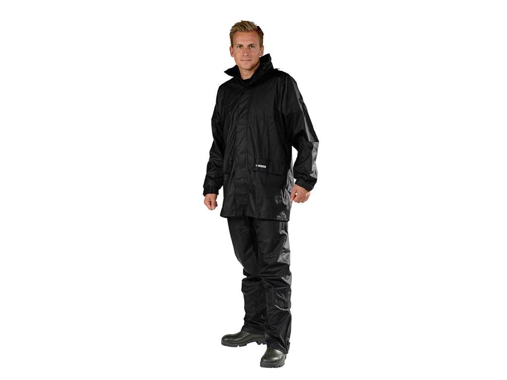 REGNSÆT COMFORT STRETCH  SORT STR XXL