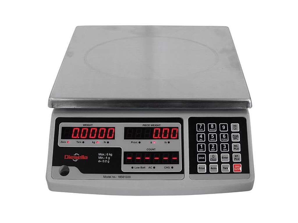 TÆLLEVÆGT DIGITAL 15 KG/0.5G