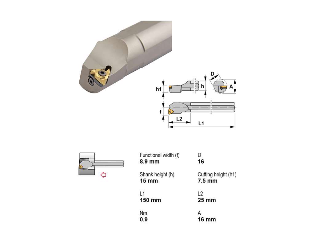 CANELA GEVINDUDBORESTÅL S16M-STXNR11